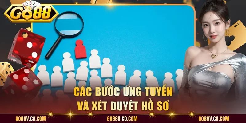 Các bước ứng tuyển và xét duyệt hồ sơ