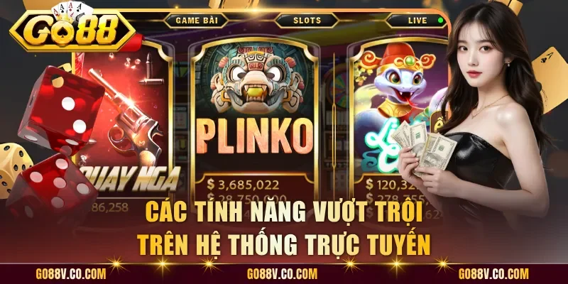 Các tính năng vượt trội trên hệ thống trực tuyến