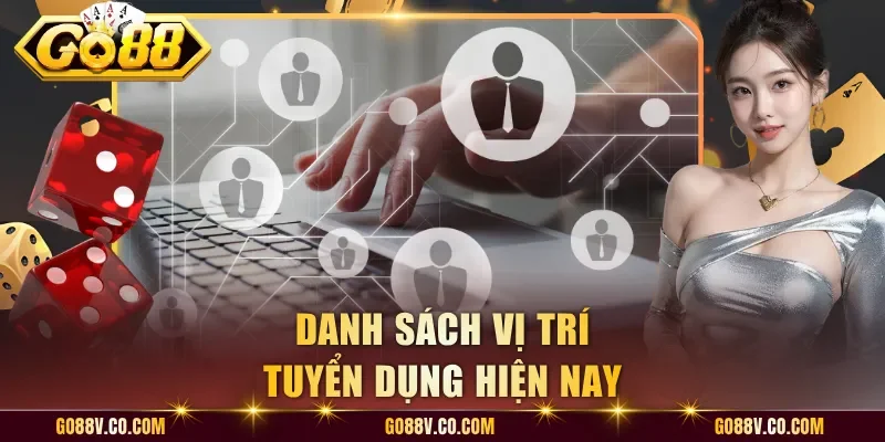 Danh sách vị trí tuyển dụng hiện nay