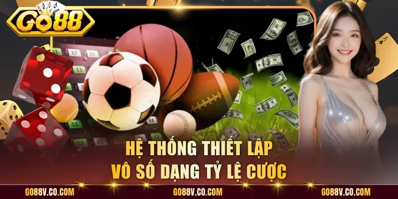 Hệ thống thiết lập vô số dạng tỷ lệ cược