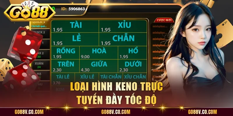 Loại hình keno trực tuyến đầy tốc độ